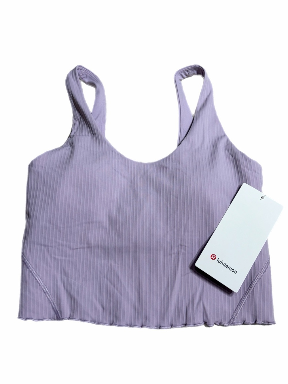 NWT Lululemon Align Lettuce-Hem Tank Top *Ribbed (Lilac Play) Size 6